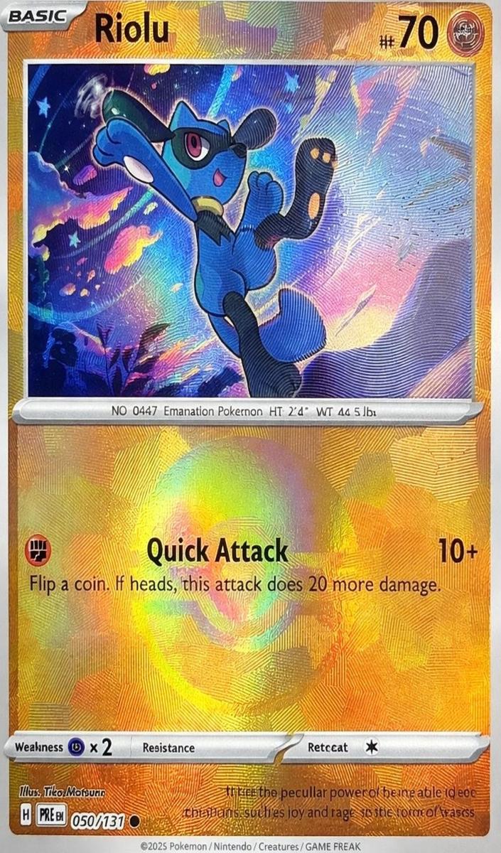 Riolu 2025 Pokemon Scarlet & Violet Prismatic Evolutions