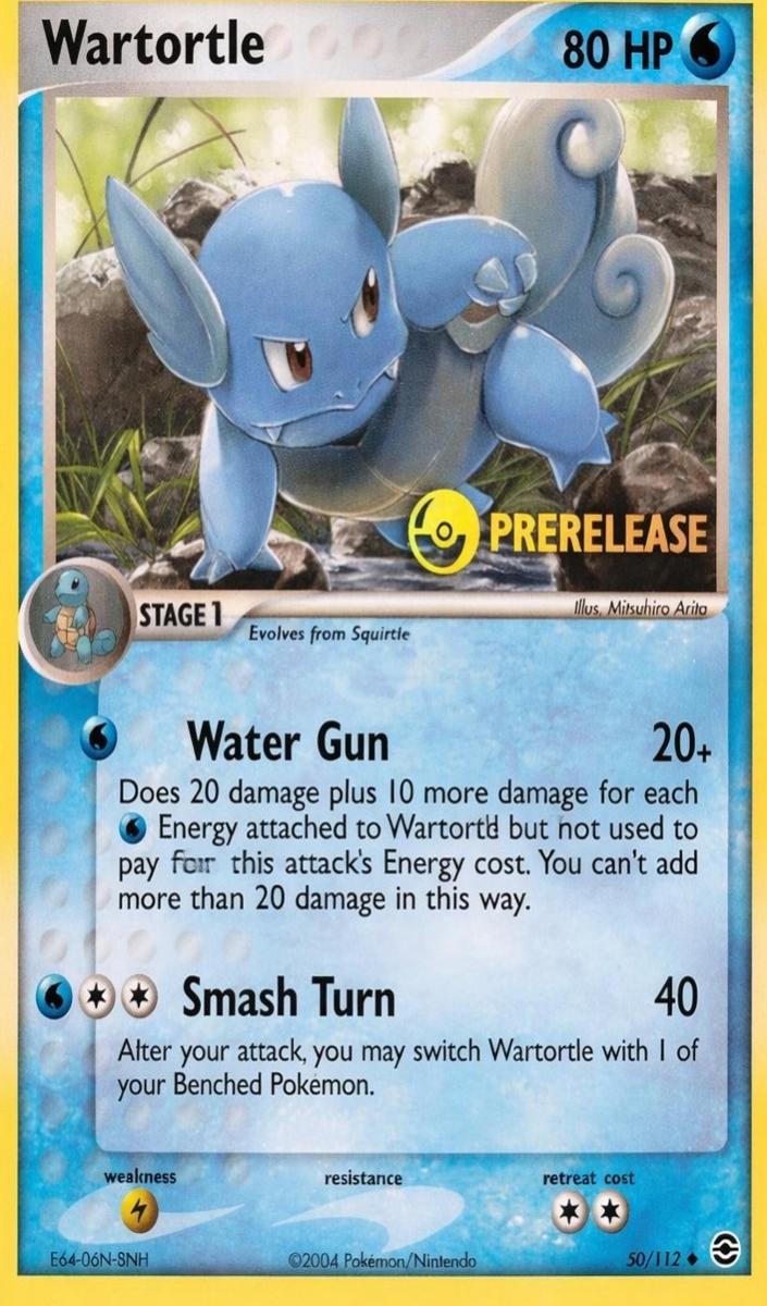 2004 Leaf RG-PRERELEASE #50 Wartortle front