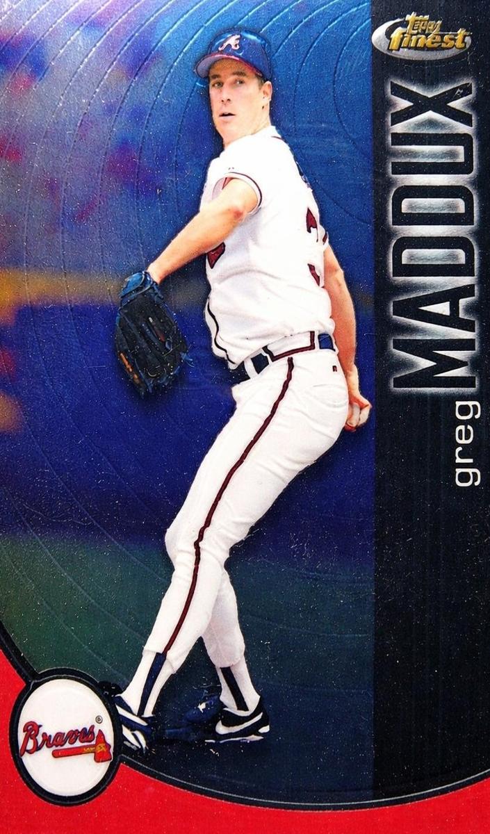 2001 Topps Finest Greg Maddux #16 card