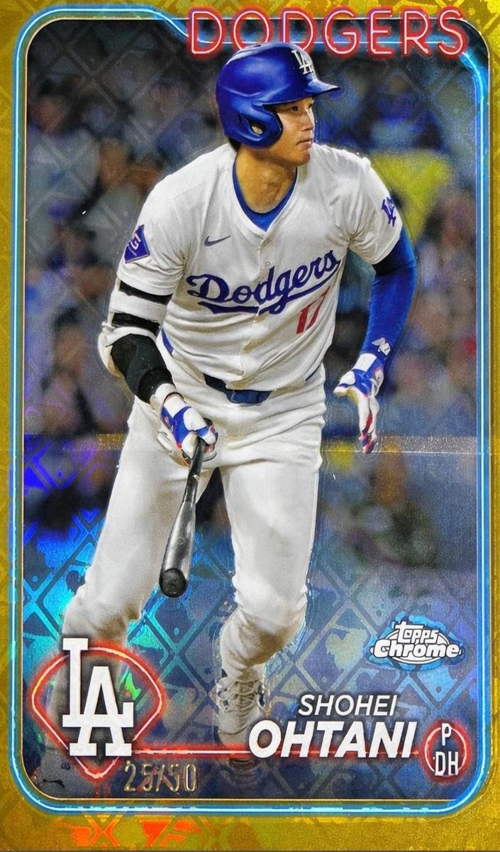 2024 Topps Topps Chrome gold refractor #1 Shohei Ohtani front