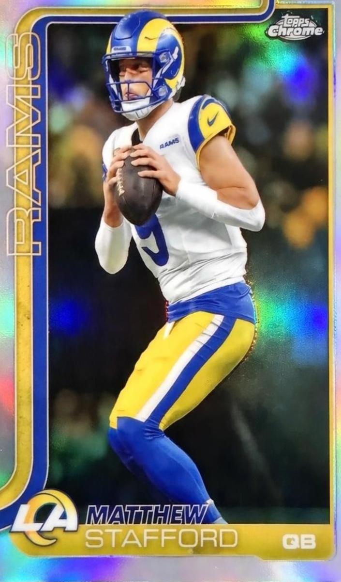 Matthew Stafford 2025 Topps Chrome Football card