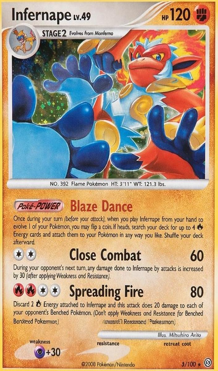 Infernape 2008 Pokemon Diamond & Pearl Stormfront