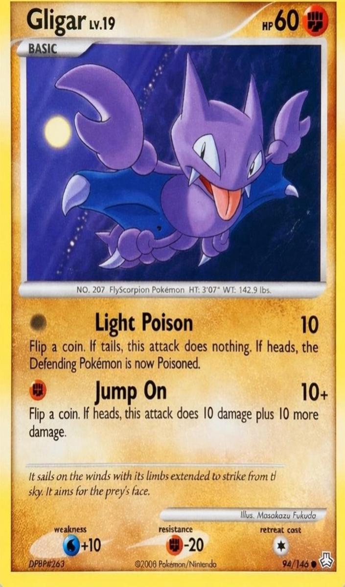 Gligar 2008 Pokemon Diamond & Pearl Legends Awakened
