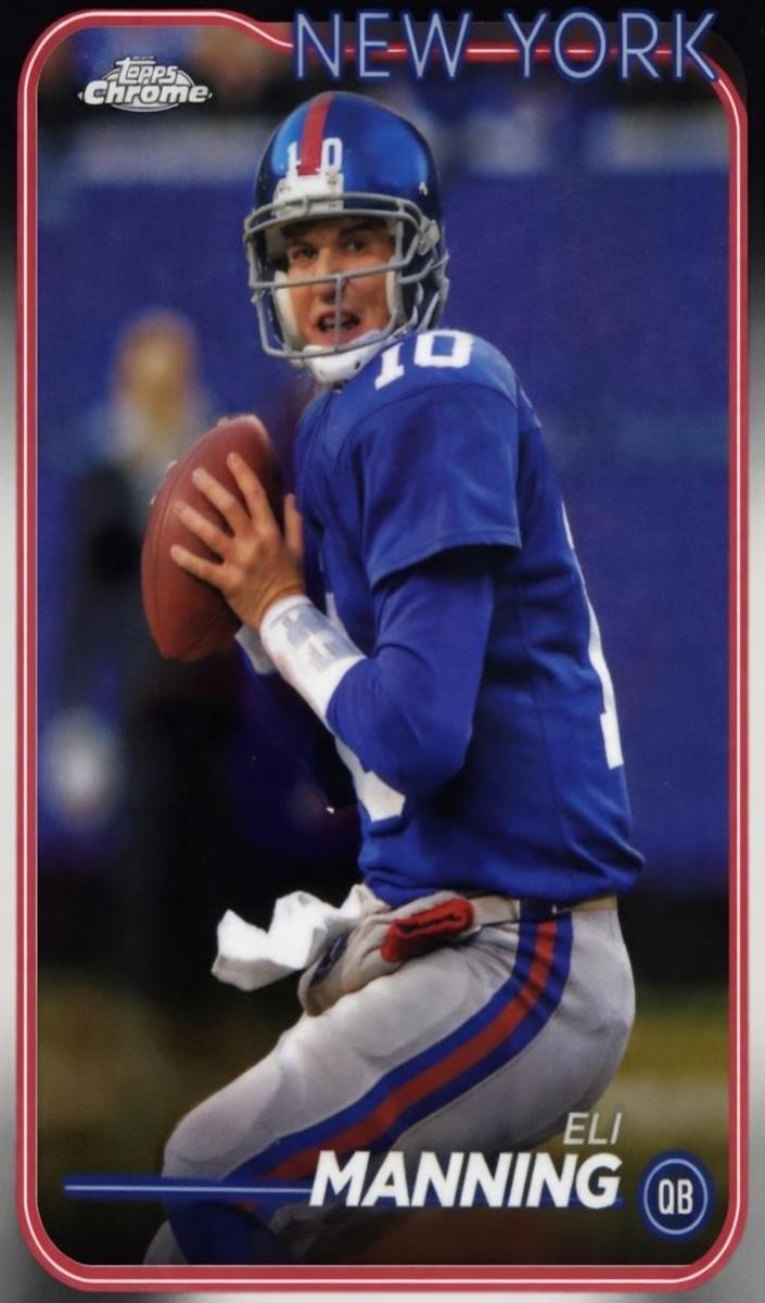 Eli Manning 2024 Topps Chrome Football card