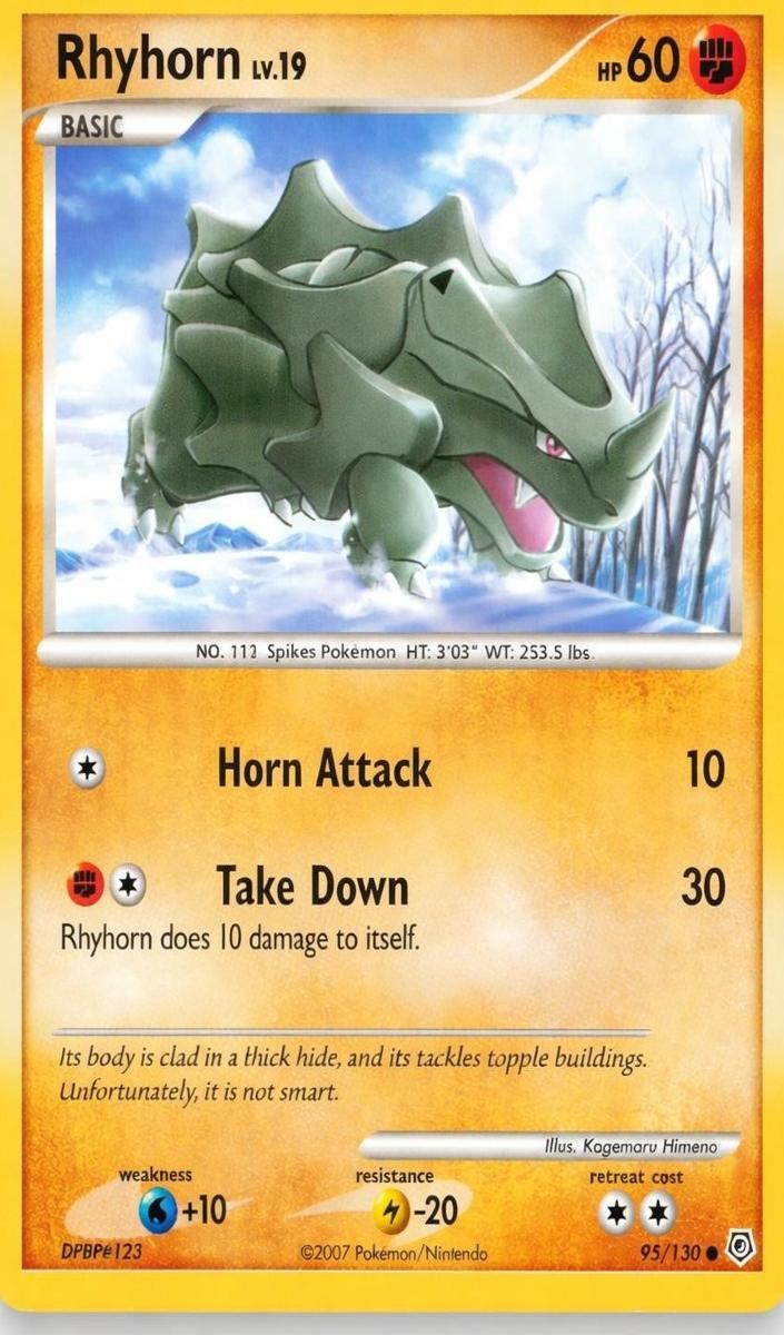 Rhyhorn 2007 Pokemon Diamond & Pearl