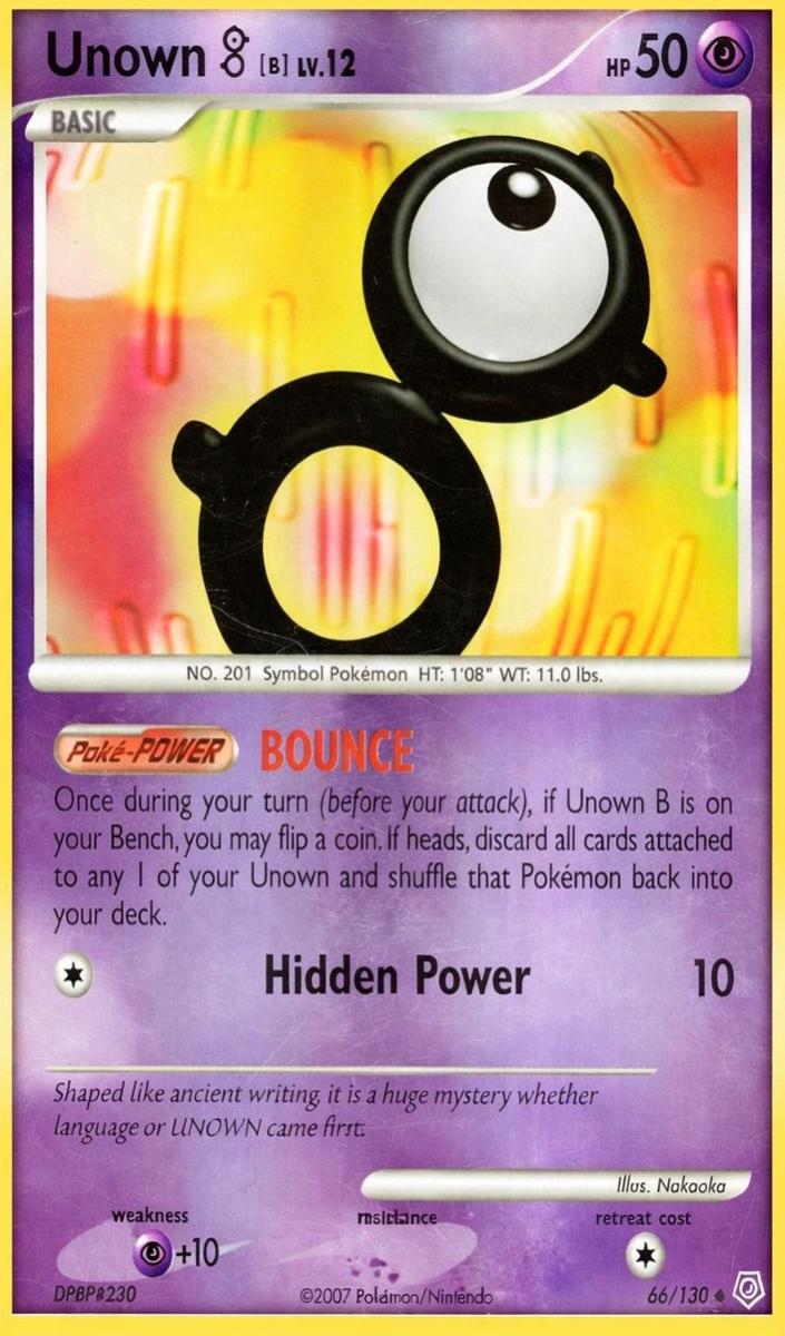 2007 Unown B [Reverse Holo] #66