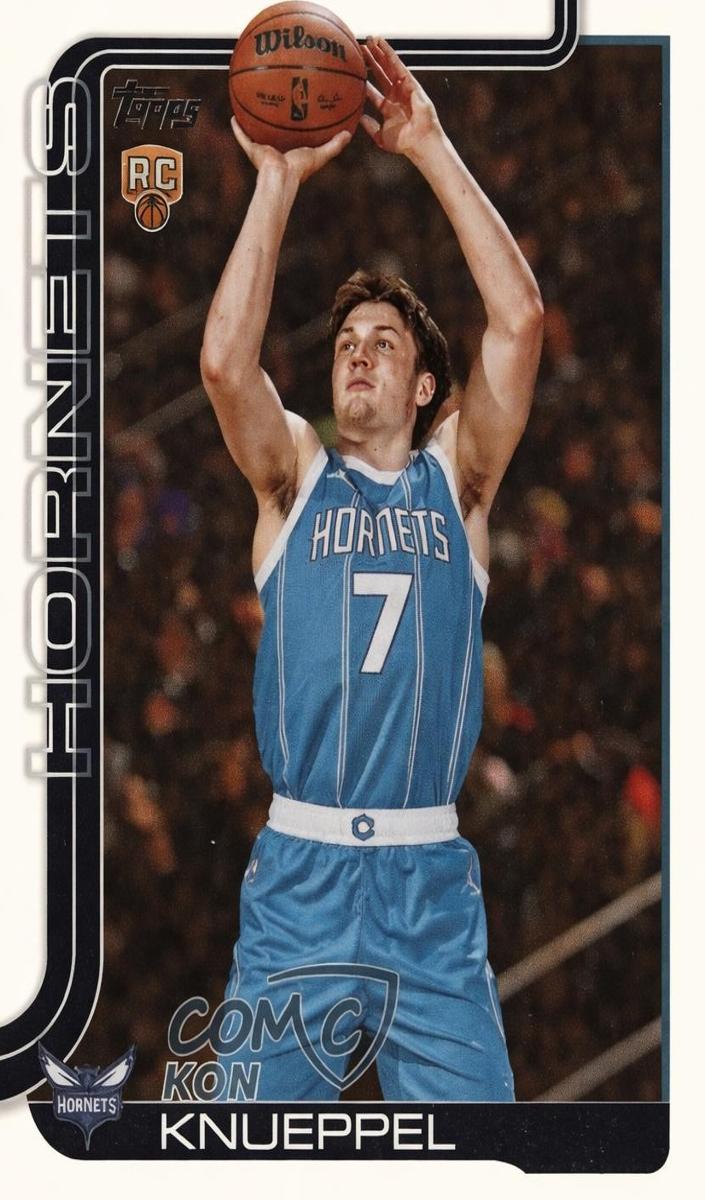 2025 Topps Kon Knueppel [Rainbow Foilboard] #204 card