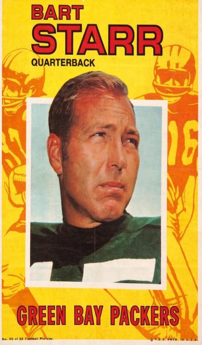 1971 Topps Pin Ups Bart Starr #10 card