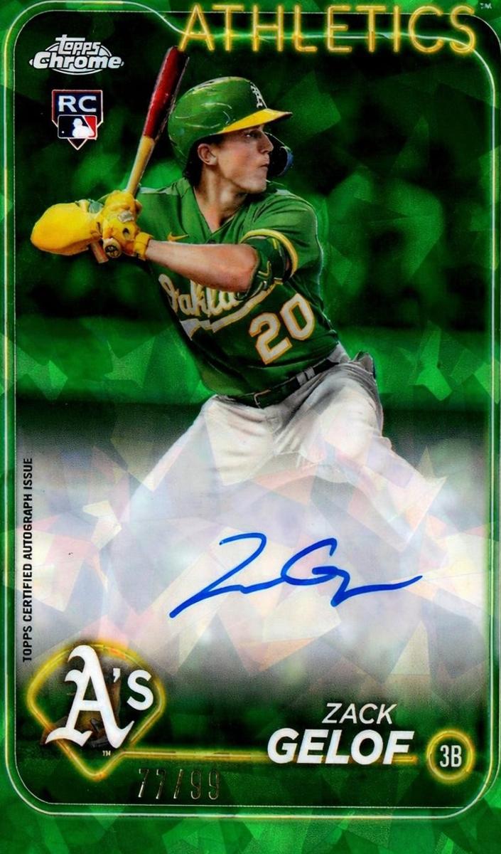 2024 Topps Topps Chrome Color Match Zack Gelof front