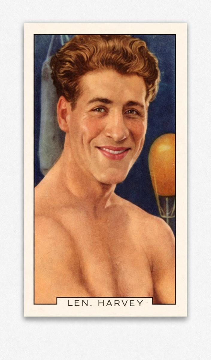 1936 Gallaher Limited Sporting Personalities Len Harvey #4 card