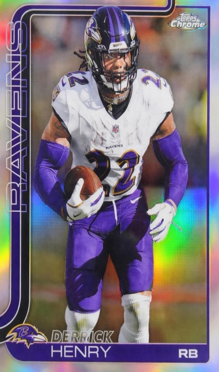 Derrick Henry 2025 Topps Chrome Football card