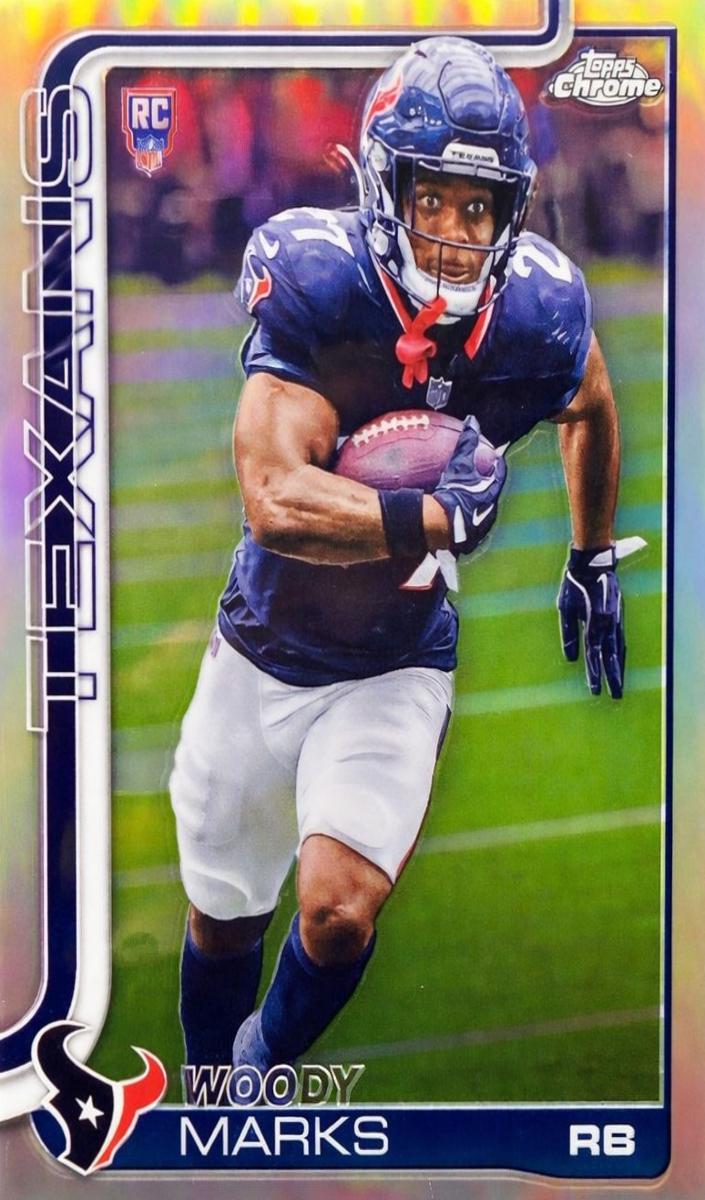 Woody Marks 2025 Topps Chrome Football card
