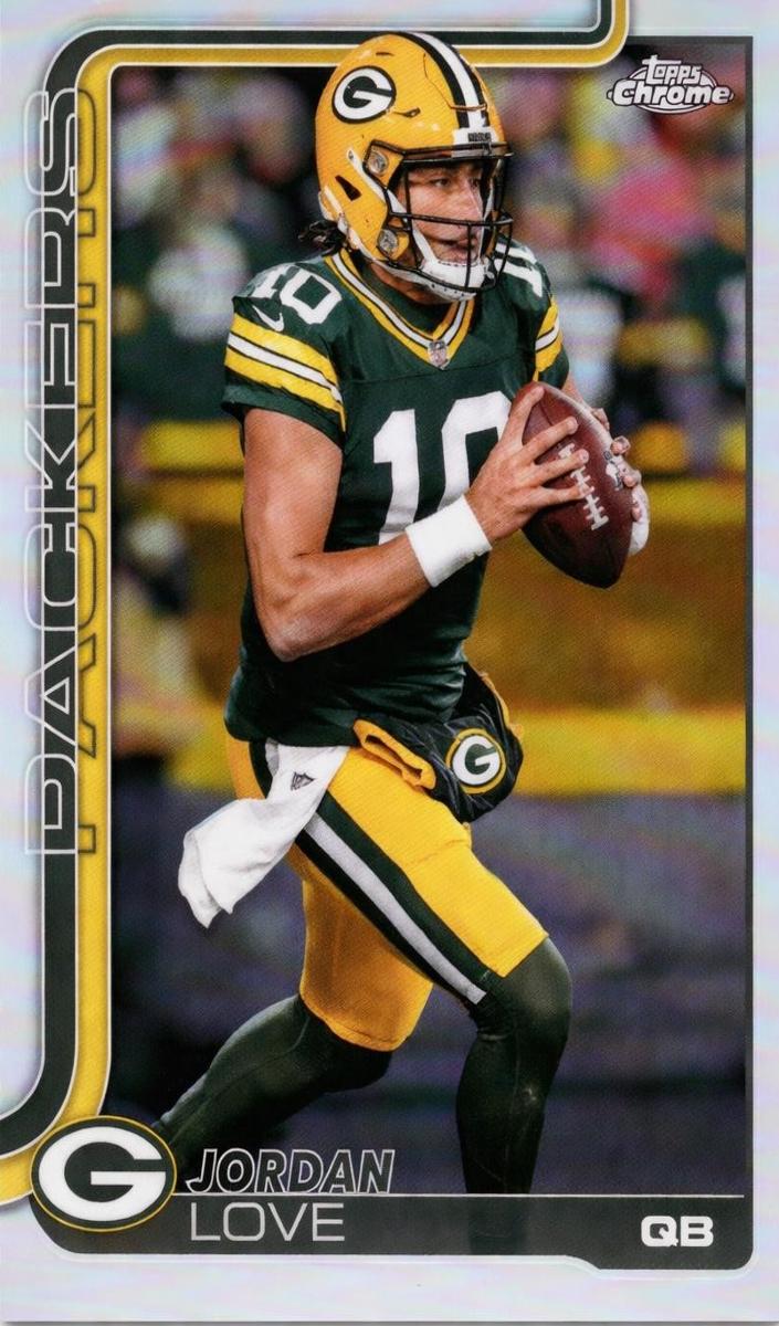 Jordan Love 2025 Topps Chrome Football card