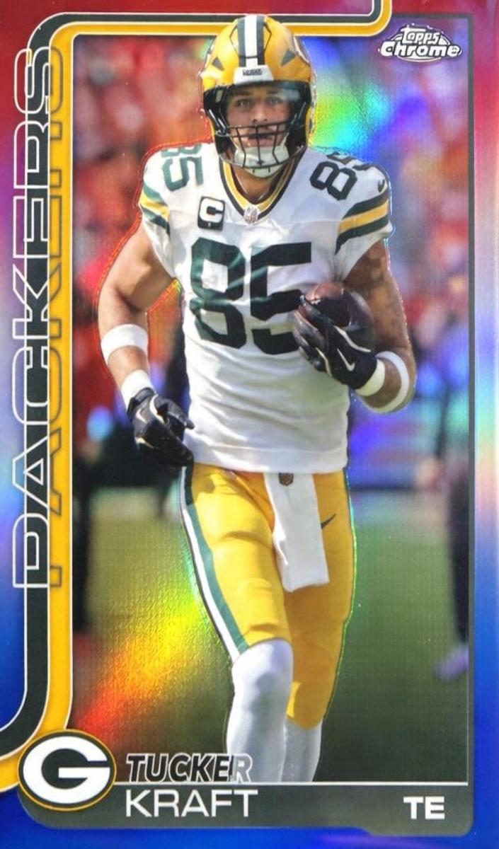 2025 Topps Chrome Tucker Kraft [Green Refractor] #108 card