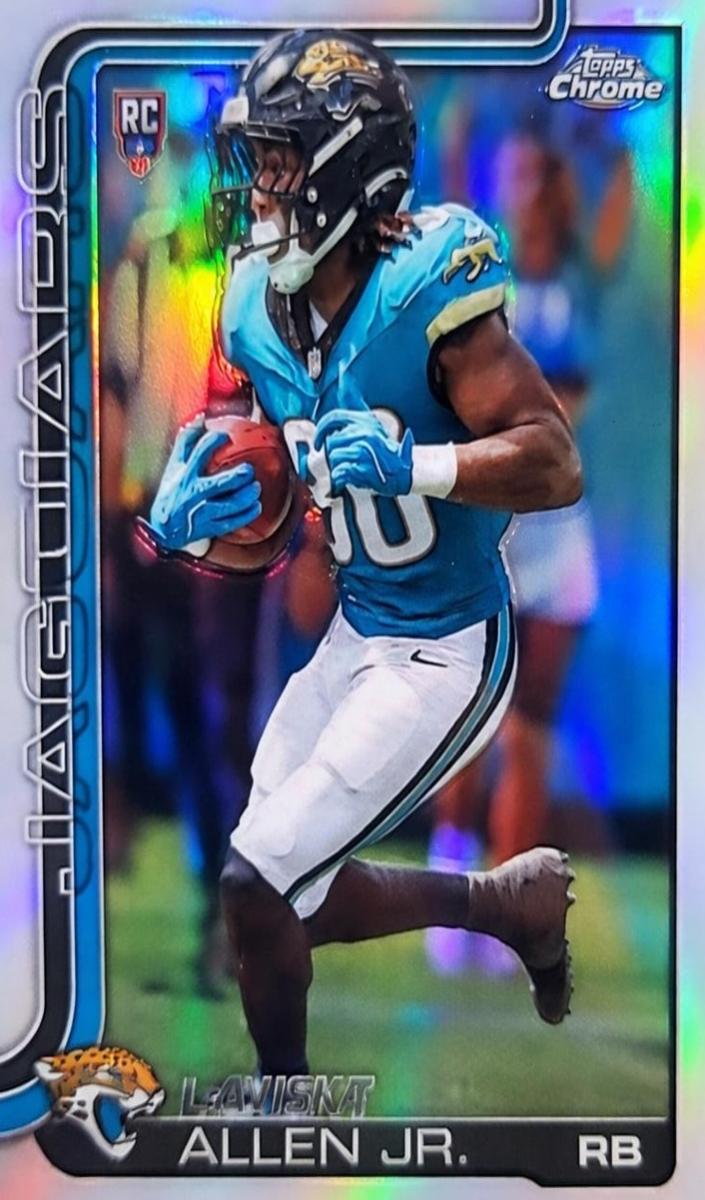 LeQuint Allen Jr. 2025 Topps Chrome Football card
