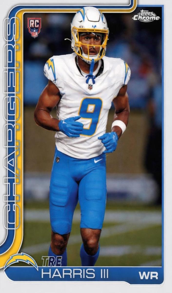Tre Harris III 2025 Topps Chrome Football card