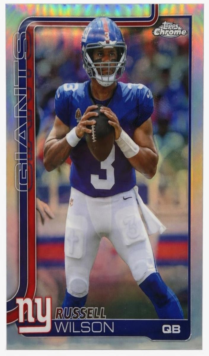 Russell Wilson 2025 Topps Chrome Football card