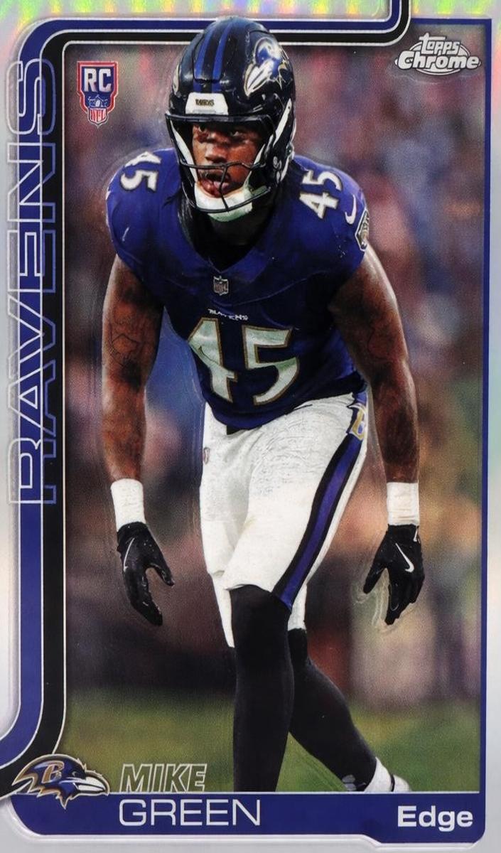 Mike Green 2025 Topps Chrome Football card
