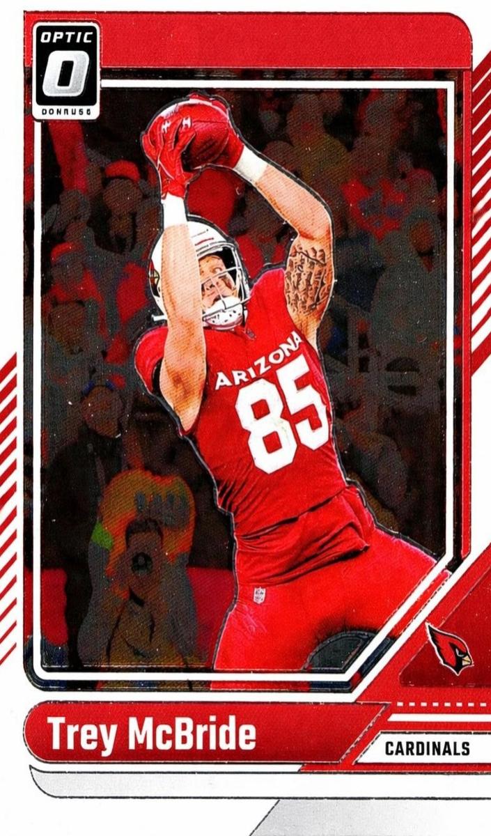 Trey McBride 2024 Donruss Optic Football card