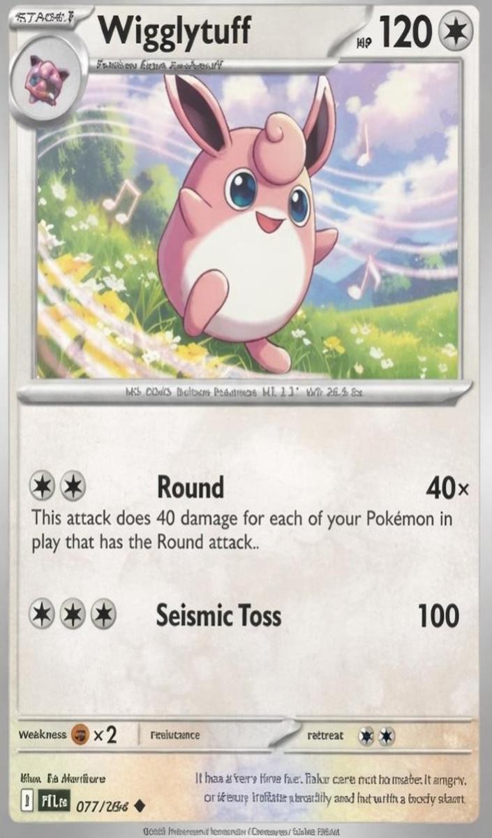 Wigglytuff 2025 Pokemon Mega Evolution Phantasmal Flames