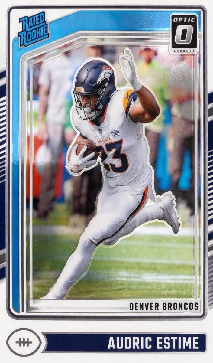 Audric Estime 2024 Donruss Optic Football card