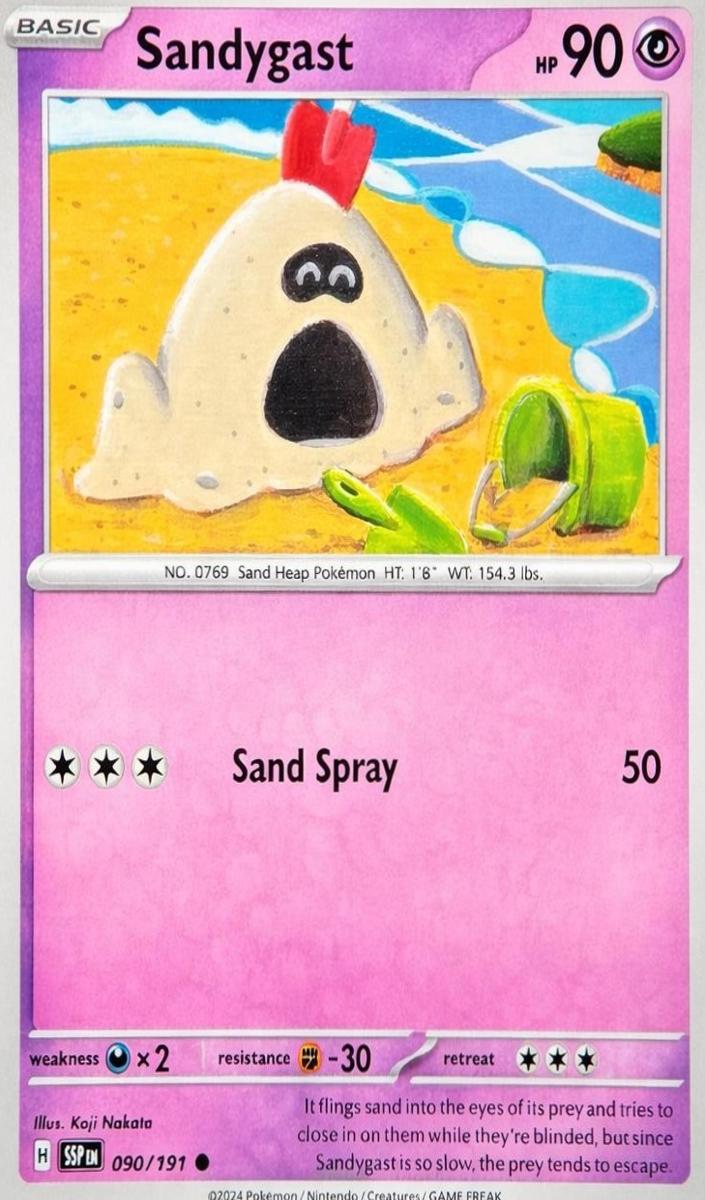 Sandygast 2024 Pokemon Scarlet & Violet Surging Sparks