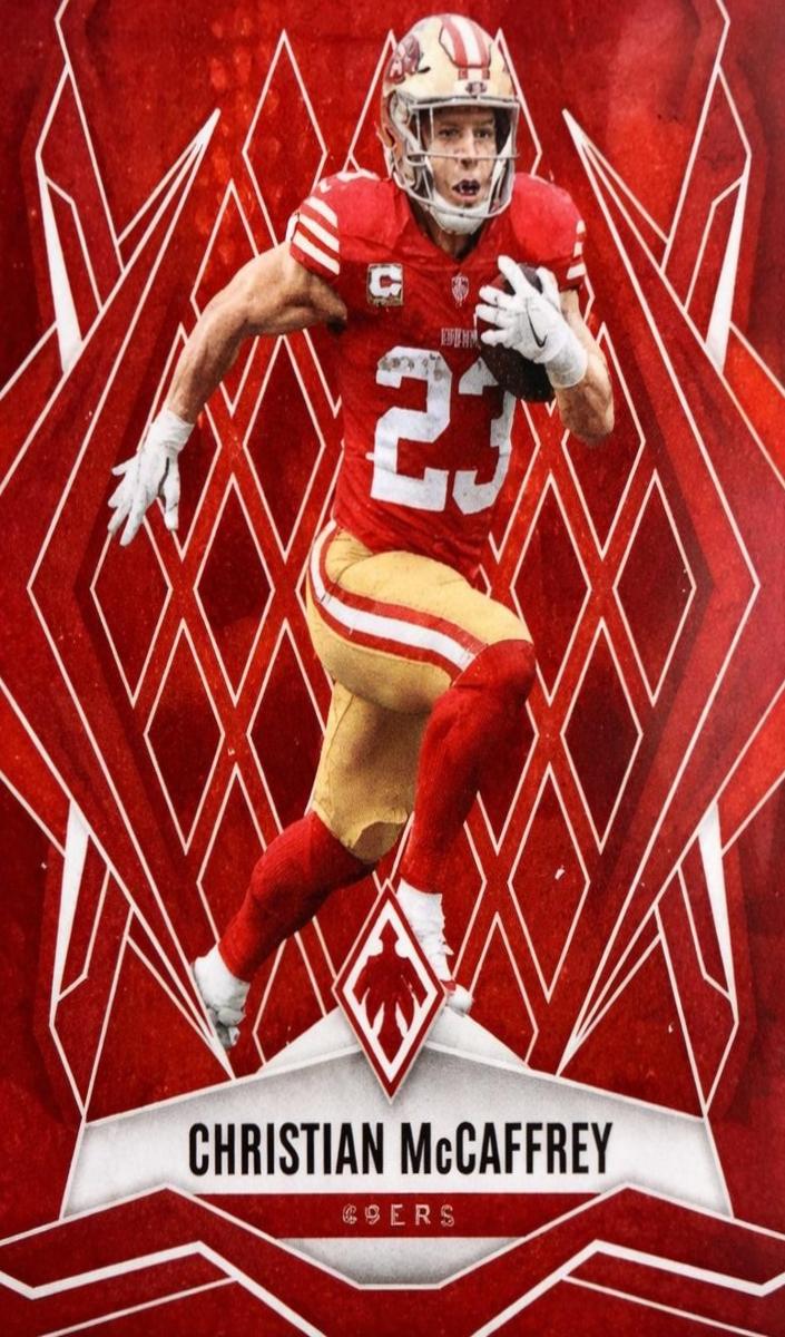 2025 Panini Phoenix Christian McCaffrey [Red Winter] #34 card