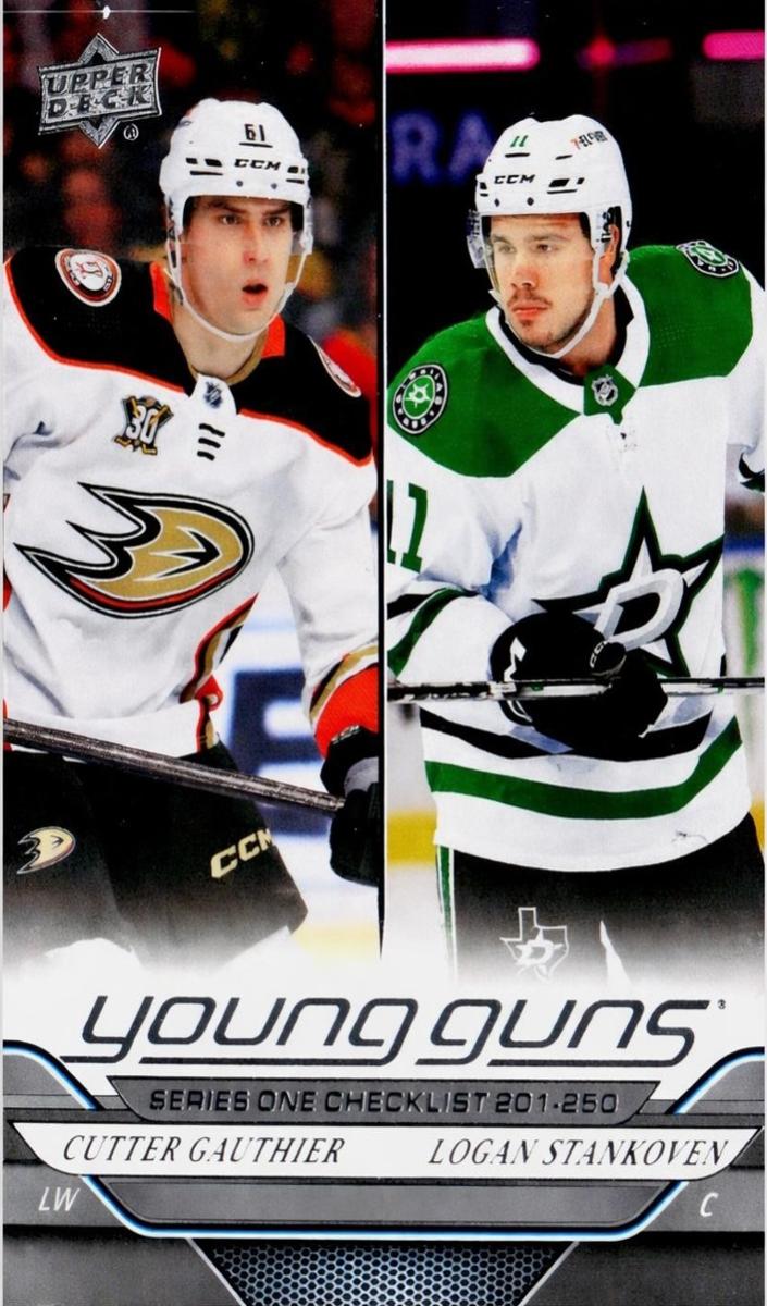 Young Guns Checklist (Cutter Gauthier / Logan Stankoven) - 2024 Upper Deck Hockey