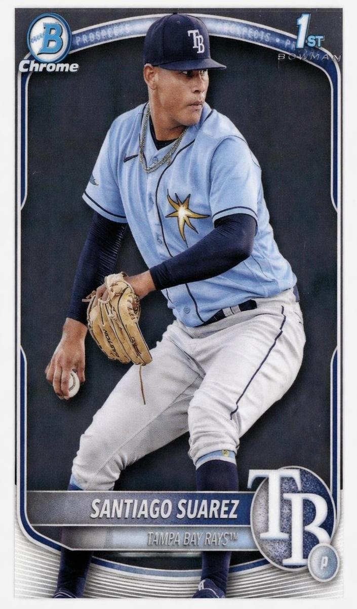 Santiago Suarez 2025 Bowman Chrome Prospects card