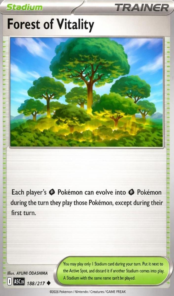 Forest of Vitality 2026 Pokemon Mega Evolution Ascended Heroes