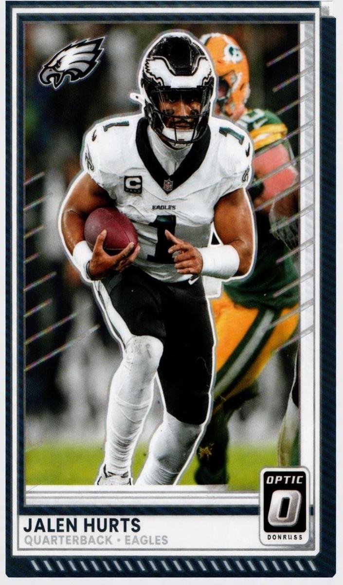 Jalen Hurts 2025 Donruss Optic Football card