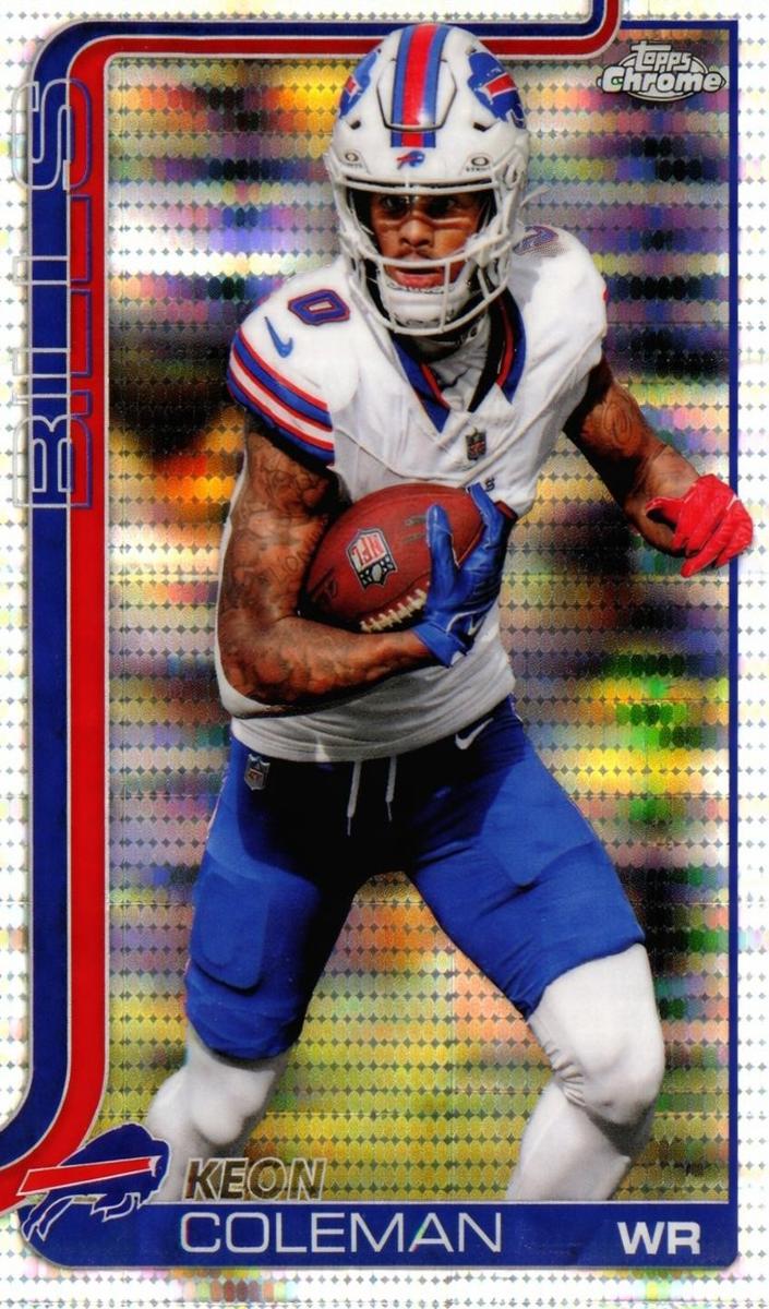 Keon Coleman 2025 Topps Chrome Football card