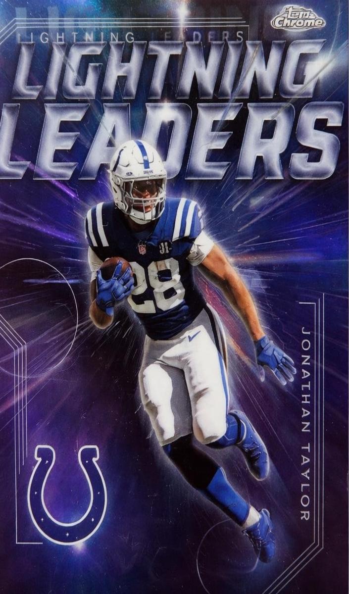 Jonathan Taylor 2025 Topps Chrome Lightning Leaders Football