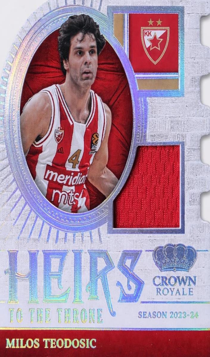 2023 Panini Crown Royale Turkish Airlines EuroLeague Milos Teodosic #HT-TEO card