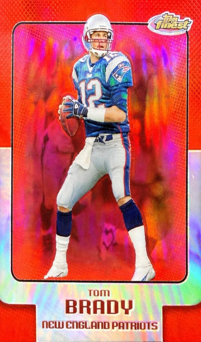 2006 Topps Topps Finest Refractor #105 Tom Brady front