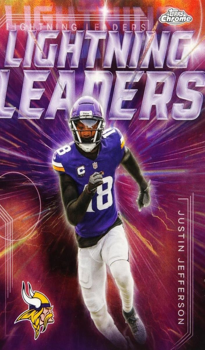 2025 Topps Chrome Lightning Leaders Justin Jefferson #LL-12 card