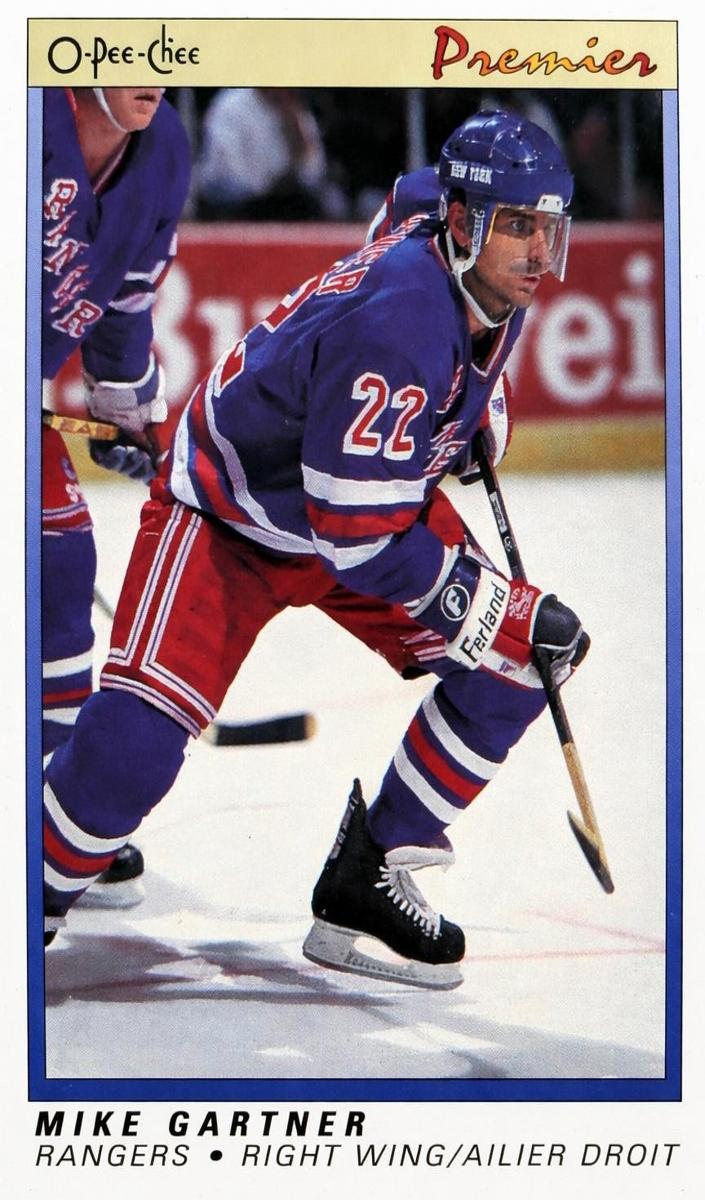 1990 O-Pee-Chee Premier Mike Gartner #36 card