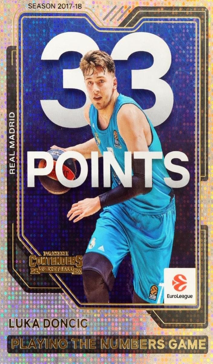 2025 Panini Contenders EuroLeague Luka Doncic #1 card