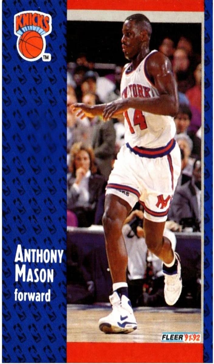 1991 Fleer Anthony Mason #326 card