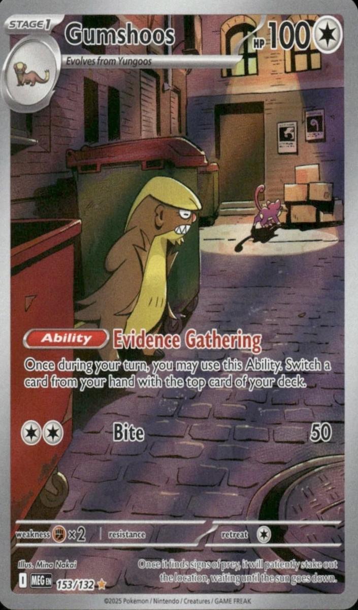 Gumshoos 2025 Pokemon Mega Evolution
