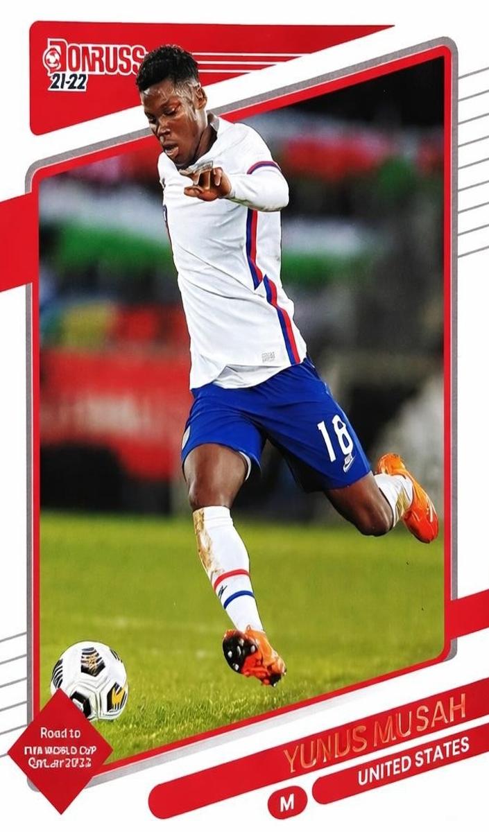 2021 Panini Donruss Road to Qatar Yunus Musah #161 card