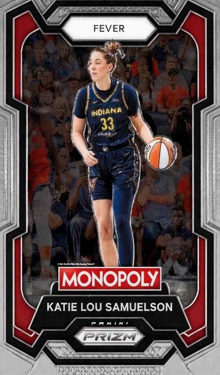 Katie Lou Samuelson 2024 Prizm Monopoly WNBA card