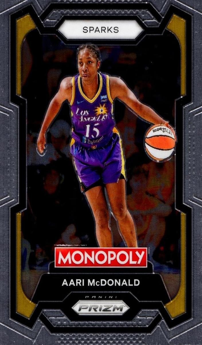 Aari McDonald 2024 Prizm Monopoly WNBA card