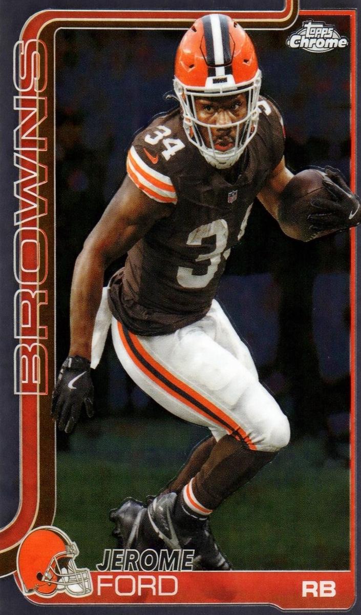 Jerome Ford 2025 Topps Chrome Football card