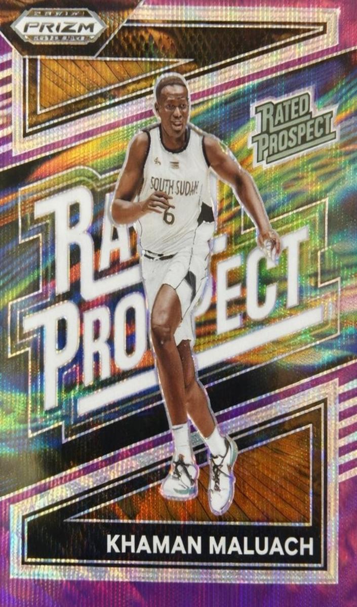 Khaman Maluach 2024 Prizm Draft Picks card