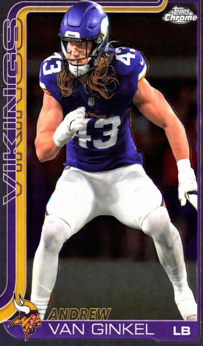Andrew Van Ginkel 2025 Topps Chrome Football card
