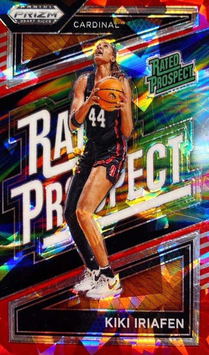 2024 Panini Prizm Draft Picks Rated Prospect Kiki Iriafen #10 card