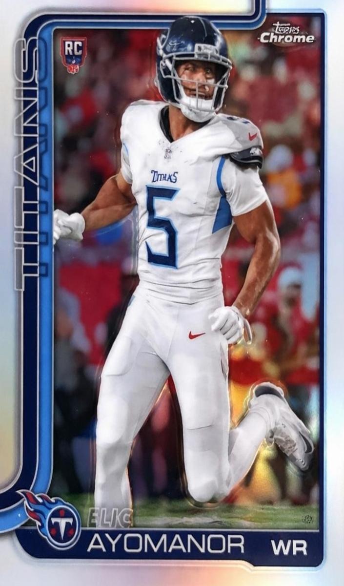 Elic Ayomanor 2025 Topps Chrome Football card