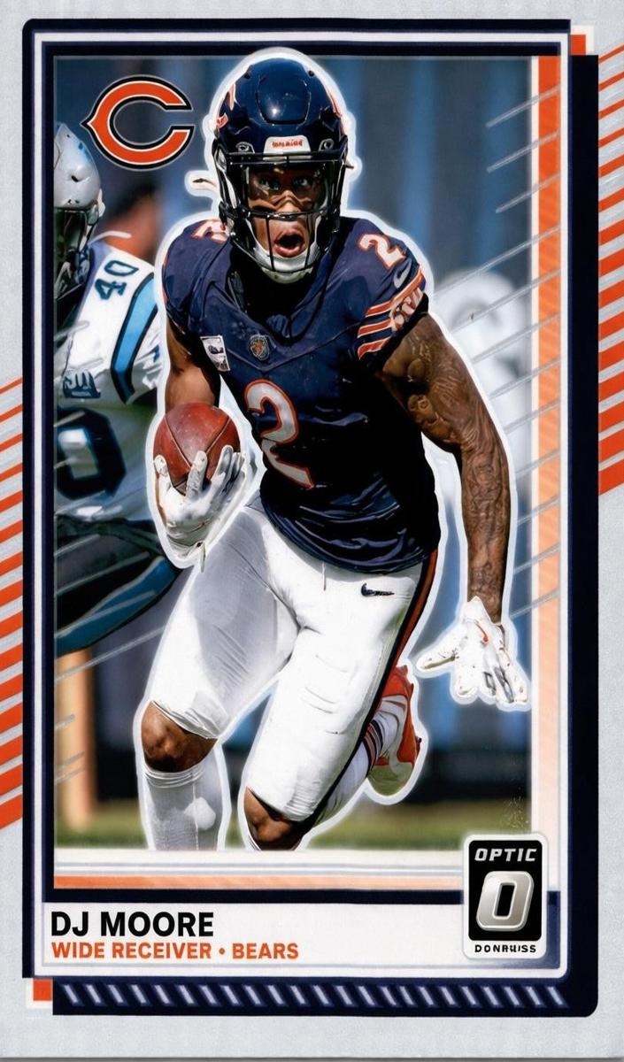 DJ Moore 2025 Donruss Optic Football card