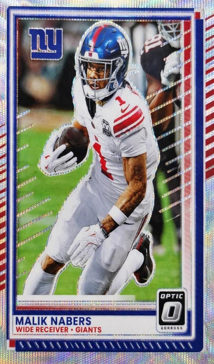 Malik Nabers 2025 Donruss Optic Football card